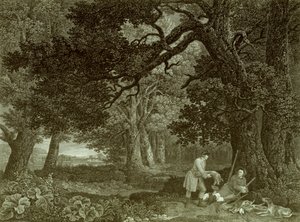 Repos après la chasse, planche 4 - George (after) Stubbs