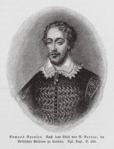 Edmund Spenser, poète anglais (gravure) - George (after) Vertue