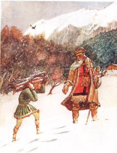 Bon roi Wenceslas, illustration de 