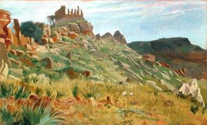 Temple de Junon Lacina, Agrigente, Sicile - George 9th Earl of Carlisle Howard