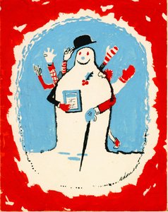 Bonhomme de neige avec de nombreux bras