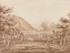 Le grand bazar en feu, Kaboul - George Alfred Croly