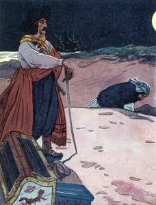 Le trésor est enterré Illustration de « Le livre des pirates » par George Albert Williams (1875-1932) 1914 - George Alfred Williams