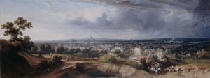 Paris, vu des hauteurs de Montmartre, 1822 - George Arnald