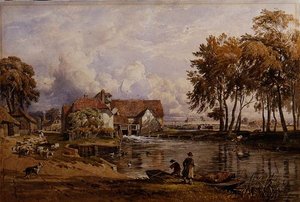 Moulin de Streatley : sur la Tamise - George Arthur Fripp