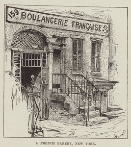 Une boulangerie française, New York - George Augustus Sala