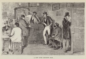 Un bar à New York - George Augustus Sala