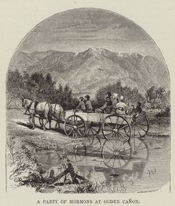 Un groupe de mormons à Ogden Canon - George Augustus Sala