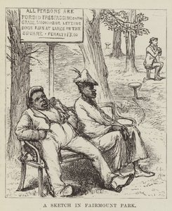 Une esquisse dans Fairmount Park - George Augustus Sala