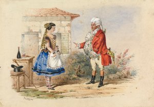 Adina et Dr. Dulcamara, Scène de L