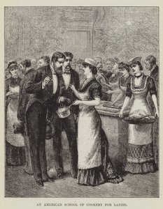 Une école de cuisine américaine pour dames - George Augustus Sala