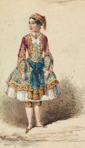 Fille en costume proche-oriental - George Augustus Sala