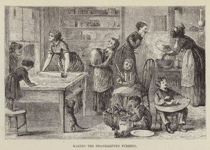 Préparer le pudding de Thanksgiving