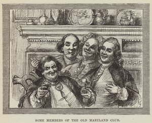 Quelques membres du Old Maryland Club - George Augustus Sala