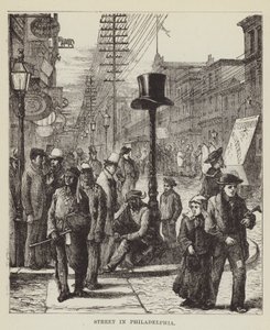 Rue à Philadelphie - George Augustus Sala