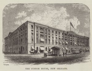 La douane, La Nouvelle-Orléans - George Augustus Sala