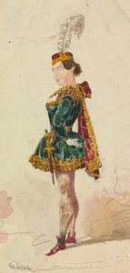 Femme en costume - George Augustus Sala