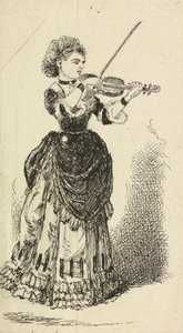 Femme jouant du violon