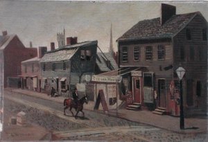 Coin sud-ouest de la 13e rue et de Race Street, vers 1875 - George Bacon Wood