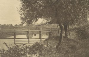 Sur la Sow près de la maison de Walton à Shallowford, années 1880, imprimé en 1888 - George Bankart