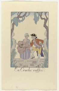 Falbalas et Fanfreluches pour 1925 : La Cruche caffé - George Barbier