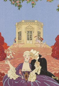 Illustration pour Fêtes galantes de Paul Verlaine, 1928 - George Barbier