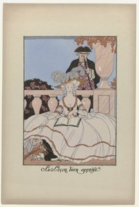 La Guirlande des mois, 1919 : La Leçon bien apprise - George Barbier