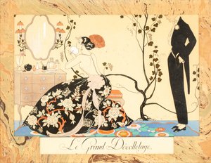 Le Grand Décolletage, du Bonheur du Jour ou, Les Grâces à la Mode, 1924 - George Barbier