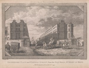 Devonshire Place et Wimpole Street - George Barret Jr.
