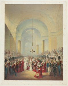 Arrivée de Sa Très Gracieuse Majesté à la Chambre des Lords pour l