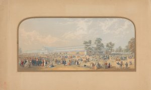 La Grande Exposition : Vue extérieure du sud-ouest - George Baxter