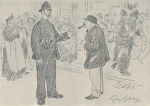 La police et le peuple, 1920 - George Belcher