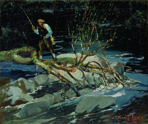 Pêche à la truite - George Benjamin Luks