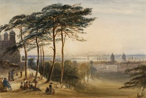 Greenwich depuis Observatory Hill, vers 1850 - George Bryant Campion