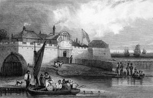 Fort de Tilbury, Essex, gravé par Henry Adlard, c.1832 - George Bryant Campion