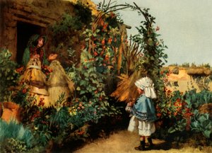 Un jardin de cottage à Stapleford, Wiltshire, vers 1886, 1944 - George Carline