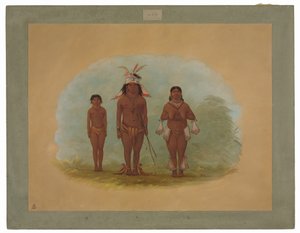 Une Famille Chetibo - George Catlin