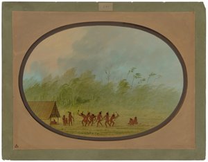 Un wigwam connibo - George Catlin