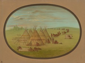 Un petit village Sioux, 1861-1869