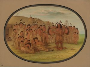 Un homme-médecine Mandan, 1861-1869