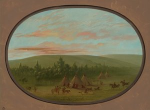 Un village Sioux, 1861-1869 - George Catlin