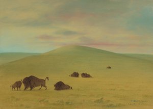 Pâturage américain - Prairies de la Platte, 1861-1869 - George Catlin