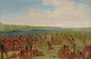 Jeu de balle des femmes, Prairie du Chien, 1835-1836 - George Catlin