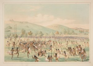 Jeu de balle, pl. 23 du Portfolio des Indiens d