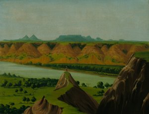 Big Bend sur le haut Missouri, 1900 miles au-dessus de St. Louis - George Catlin