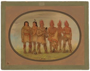Black Hawk et cinq autres prisonniers Saukie
