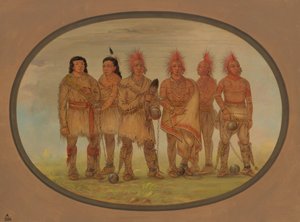 Black Hawk et cinq autres prisonniers Saukie