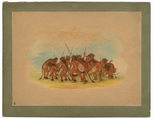 Danse du bison - Mandan - George Catlin