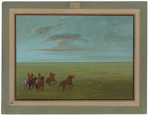 Connibos partant pour les chevaux sauvages - George Catlin