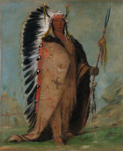 Ee-áh-sá-pa, Black Rock, un chef de Two Kettle - George Catlin